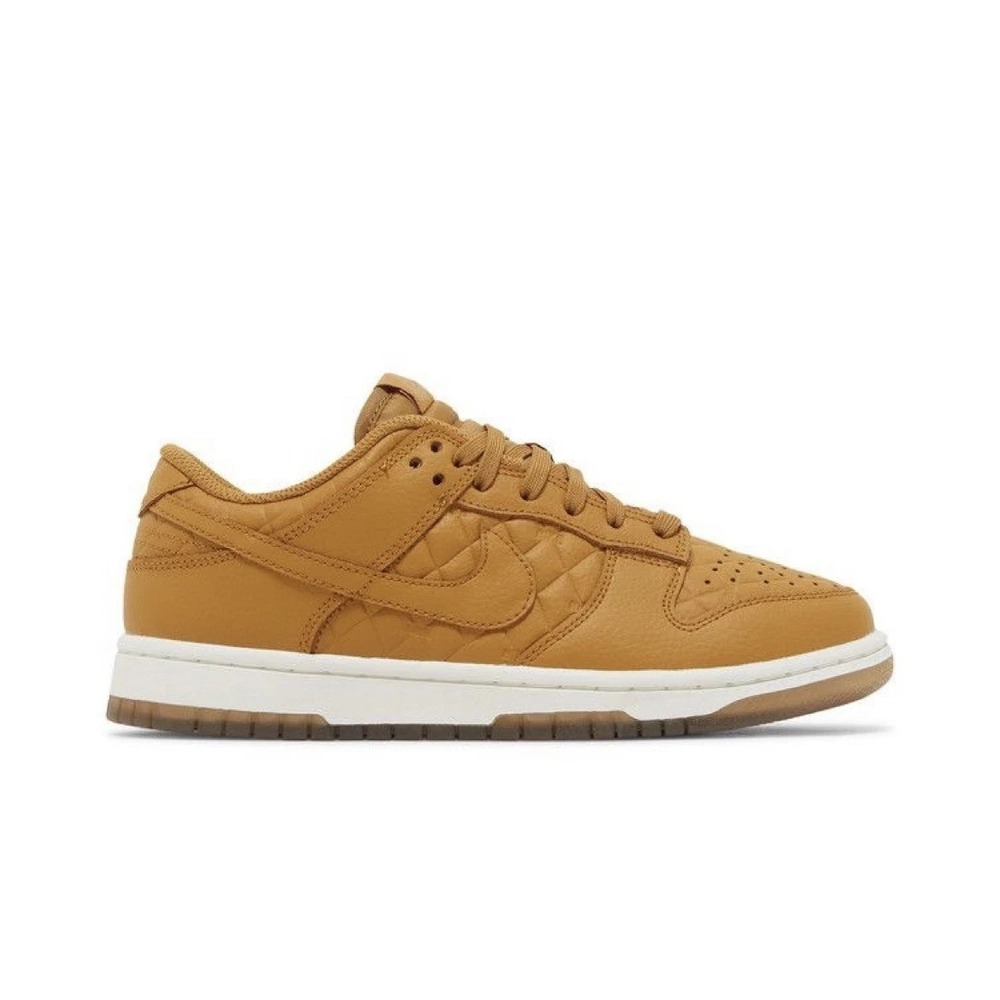 NEW‎ Nike Dunk Low  Women Size 5 Quilted Wheat Shoes DX3374-700